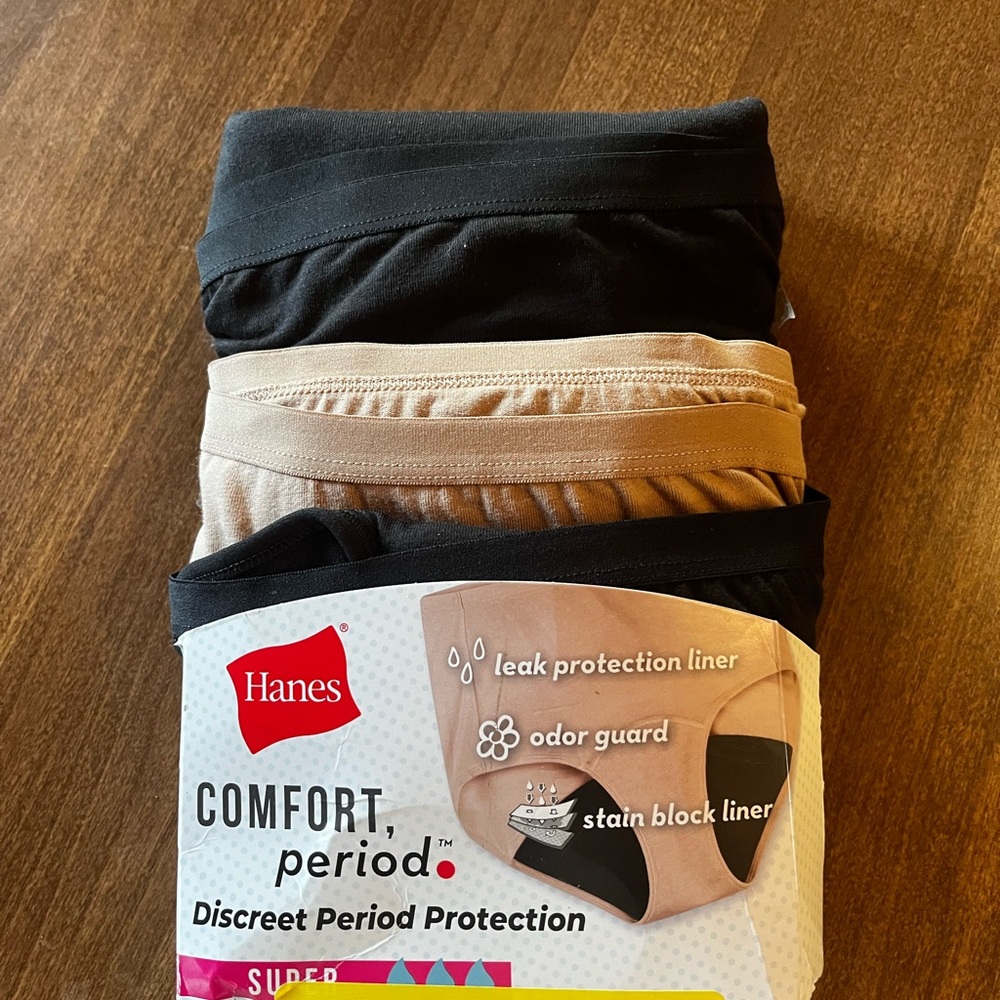 Hanes 9/2xl comfort period underwear